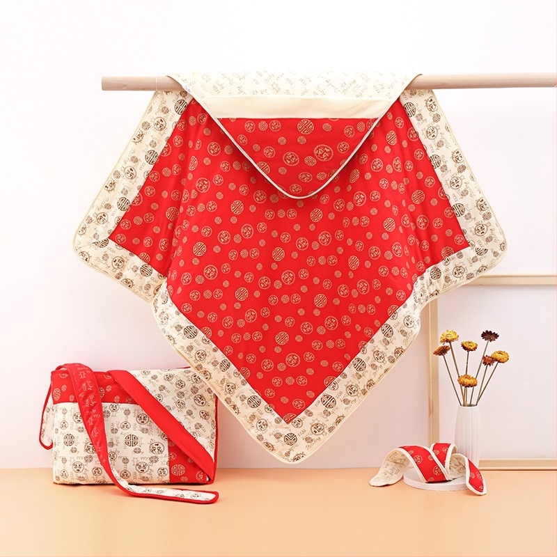 Zagrljajna deka za novorođenče – deka od čistog pamuka s punilom poliester-pamuk, jednobojni uzorak, pogodna za proljeće, jesen i zimu, za bebe od rođenja do 12 mjeseci