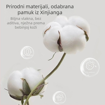 Zavijajuća deka za bebe – 100% pamuk, uzorak životinja, proljeće–jesen, sigurnosna razina A, za dojenčad i malu djecu