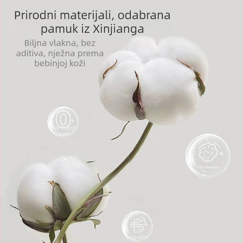 Zavijajuća deka za bebe – 100% pamuk, uzorak životinja, proljeće–jesen, sigurnosna razina A, za dojenčad i malu djecu