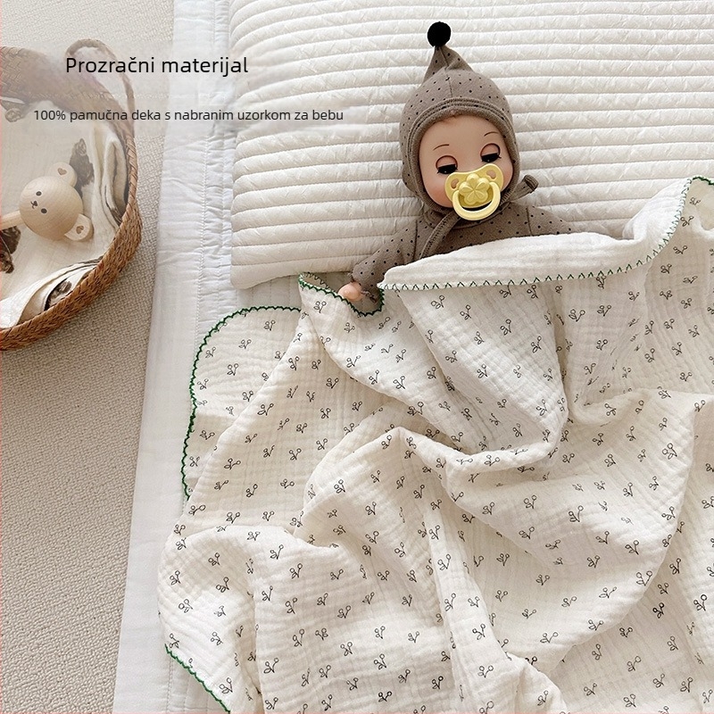 Bethmei Dječja deka od gaze – ljeto, lagana, 100–200 g, za novorođenčad i djecu predškolske dobi