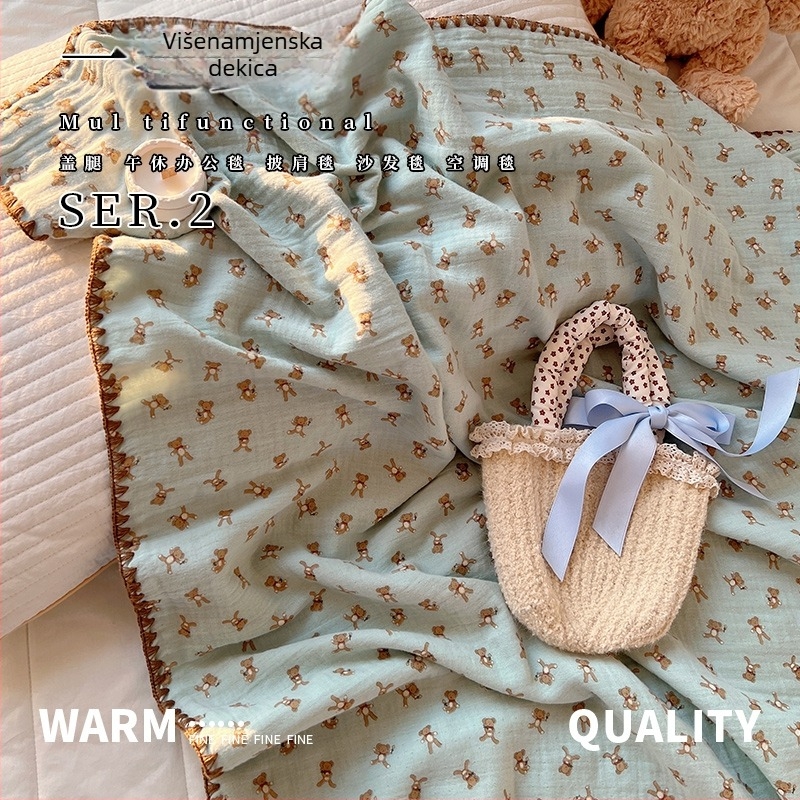 Dječja pamučna deka - 100% pamuk tkanina, punjenje pamuk, za novorođenčad