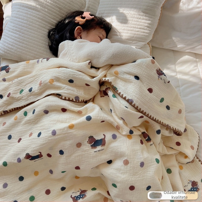 Dječja pamučna deka - 100% pamuk tkanina, punjenje pamuk, za novorođenčad