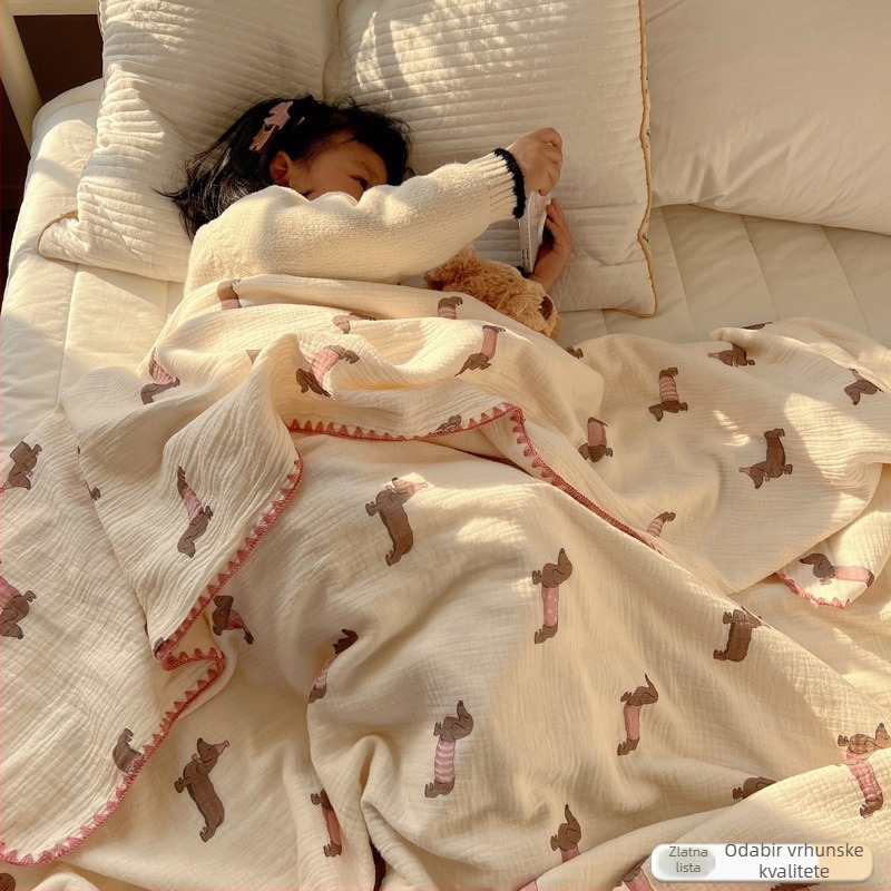 Dječja pamučna deka - 100% pamuk tkanina, punjenje pamuk, za novorođenčad