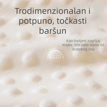 Kangobaby Dječja deka od 100% pamuka, težina 100–200 g, za novorođenčad i djecu do 3 godine, sve sezone