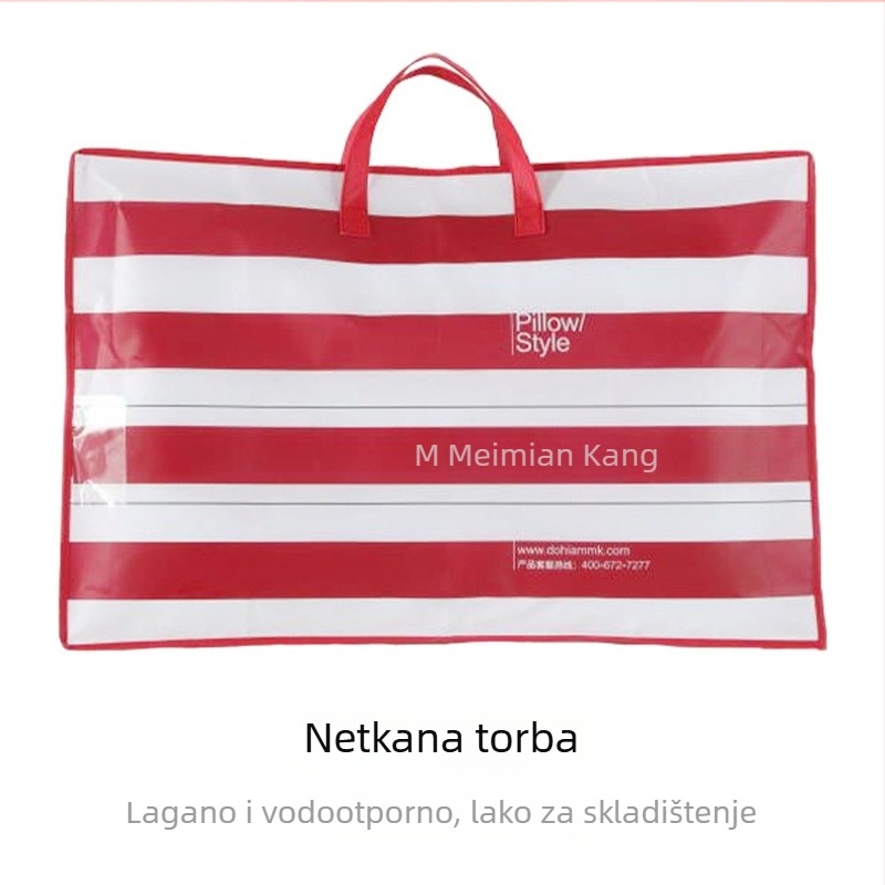 Latex jastuk — prirodni lateks, pravokutni oblik, jezgro od 100% pamuka, sadržaj lateksa iznad 90%, za odrasle