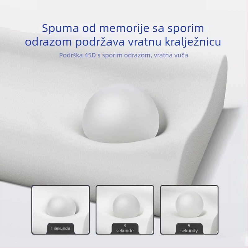 Pillow Island cervikalni jastuk u obliku leptira, memorijska pjena, visina 5–10 cm, težina 1 kg, prozračan