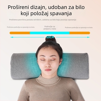 Lateksna jastučnica za vratnu i lumbalnu kralježnicu, polukružnog oblika, navlaka od poliestera i pamuka, latex sadržaj 70–80%, za odrasle