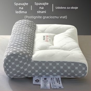 Ortopedska latex jastuk za trakciju cervikalne kralježnice, pravokutnog oblika, težina 0,5–1,0 kg, sadržaj lateksa ≤70%, navlaka od sintetičkog vlakna