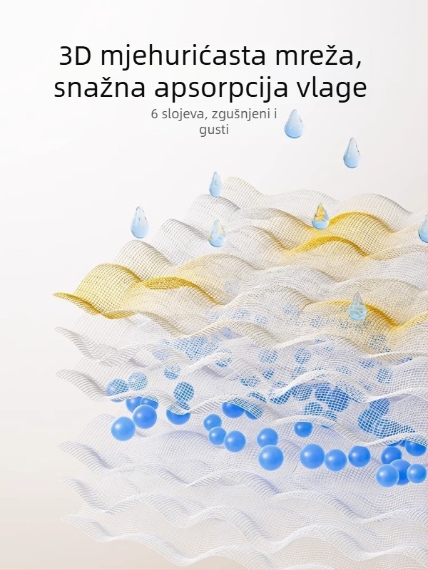 Slinavnik za bebe — 100% pamuk gaz, upijajući uzorak, 0–3 godine, unisex