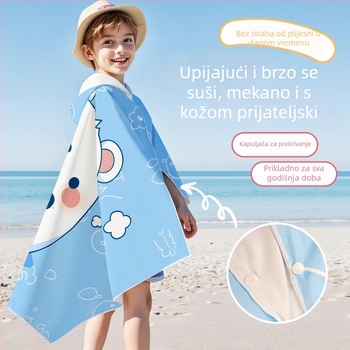 Dječji ručnik za plivanje s dvostrukim baršunom, brzo suši, 200–300 g