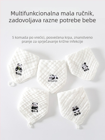 Šest slojeva gaze od pamuka za novorođenčad — visoka apsorpcija, uzorak crtić, Jay Lion Bibi