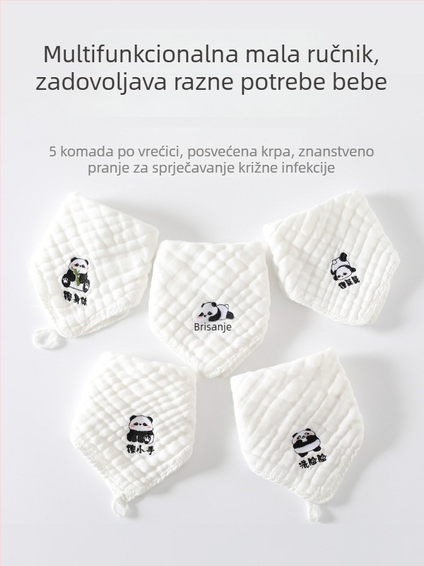 Šest slojeva gaze od pamuka za novorođenčad — visoka apsorpcija, uzorak crtić, Jay Lion Bibi