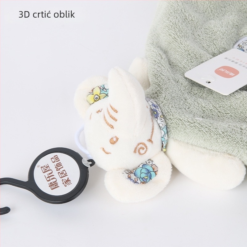 Leisure House dječji ručnik za ruke od koralne fleece, simpatičan motiv životinja, 80–100 g, 250D pređa