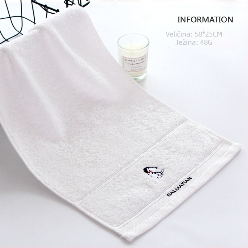 Dječji ručnik od 100% pamuka, 32 vlakna, s vezenjem, džakard i ravno pletenje, težina ispod 50 g, mogućnost prilagodbe