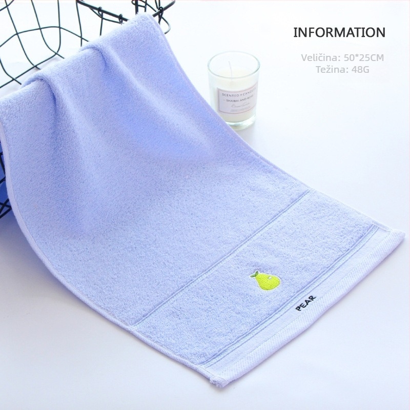 Dječji ručnik od 100% pamuka, 32 vlakna, s vezenjem, džakard i ravno pletenje, težina ispod 50 g, mogućnost prilagodbe