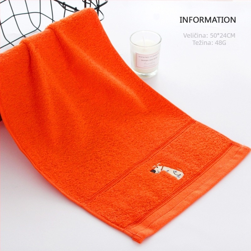 Dječji ručnik od 100% pamuka, 32 vlakna, s vezenjem, džakard i ravno pletenje, težina ispod 50 g, mogućnost prilagodbe