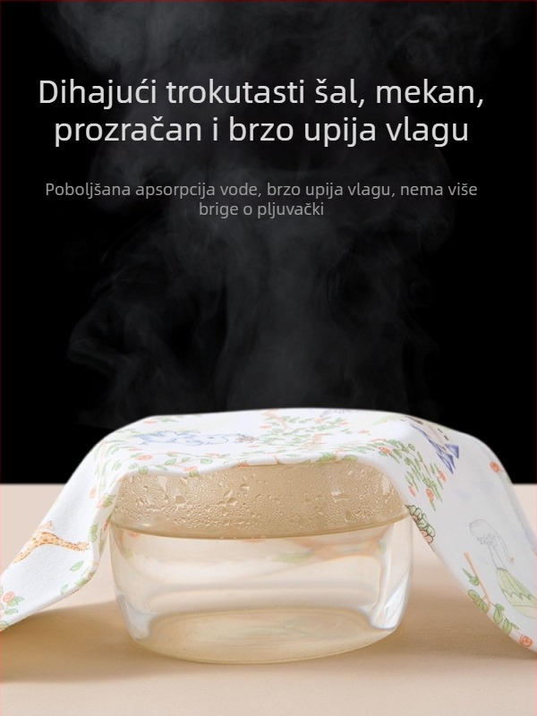 Novorođenčad: dvostruko pamučni trokutasti bryndak