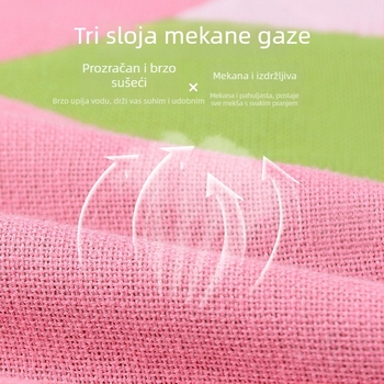 Bebin trostruki gazirani ručnik za kupanje, 50% pamuk / 50% viskoza, 32 niti, šav, 200–300 g