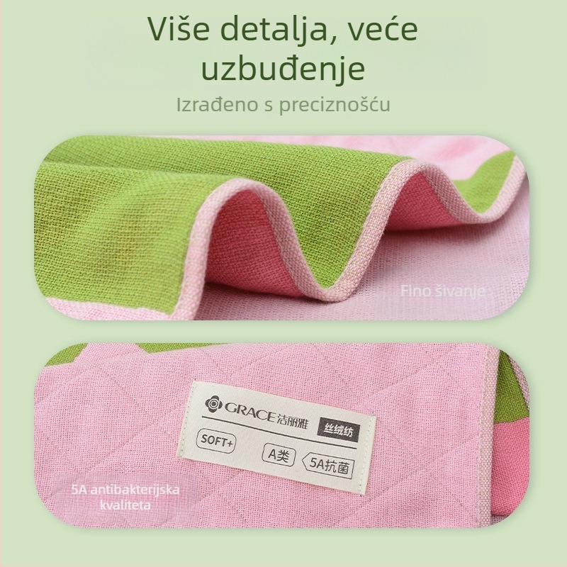 Bebin trostruki gazirani ručnik za kupanje, 50% pamuk / 50% viskoza, 32 niti, šav, 200–300 g