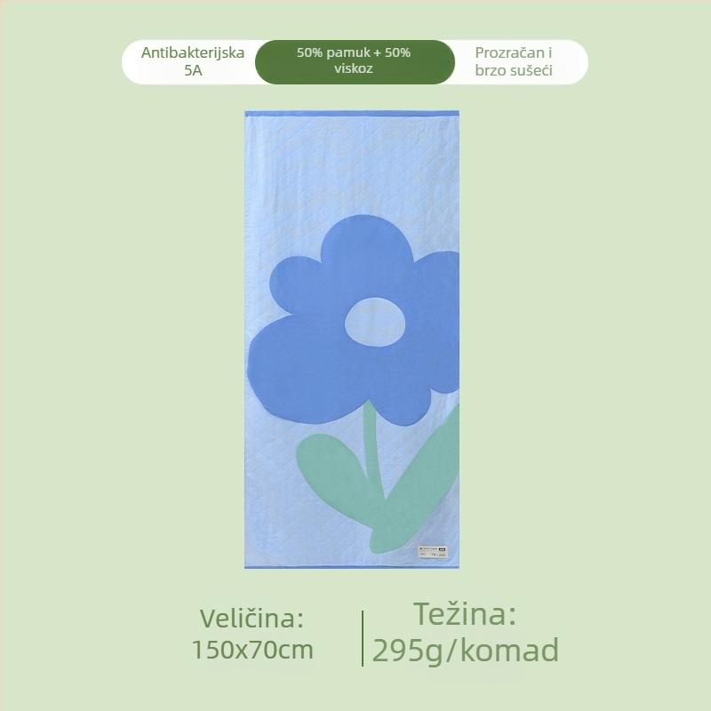 Bebin trostruki gazirani ručnik za kupanje, 50% pamuk / 50% viskoza, 32 niti, šav, 200–300 g