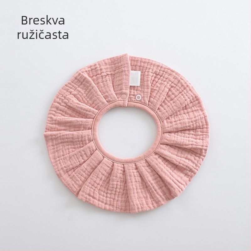 Bejbi pamučni bavets od pamuka, korejskog stila, jedinstven jedne boje uzorak, šavovi uz rub, za bebe 0–2 godine