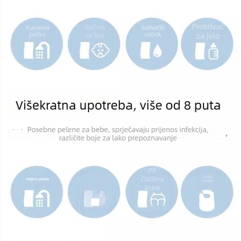 Dječji trokutasti pamučni šal na vrat, šestostruki bubble gaz, za novorođenčad, s motivima crtanih likova i cvijeća, upija vlagu, prozračan