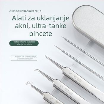 Set igala za akne i klip za ćelije — nehrđajući čelik, izdržljiv, za opću upotrebu