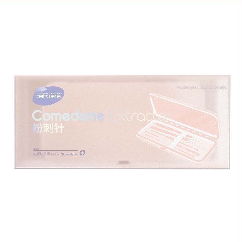 Ounce set igala za akne (5 kom.) – nehrđajući čelik, alati za vađenje prištića i uklanjanje crnih točaka