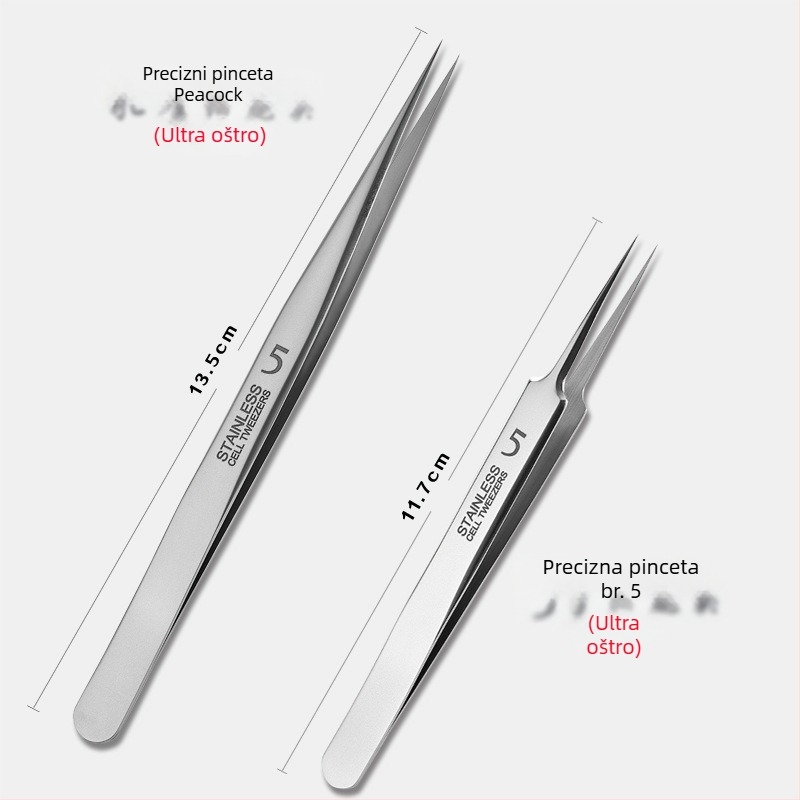 Set alata za ekstrakciju prištića – nehrđajući čelik, ultra oštri vrhovi, uklanjanje komedona, Daisy marka, rok trajanja 2 godine