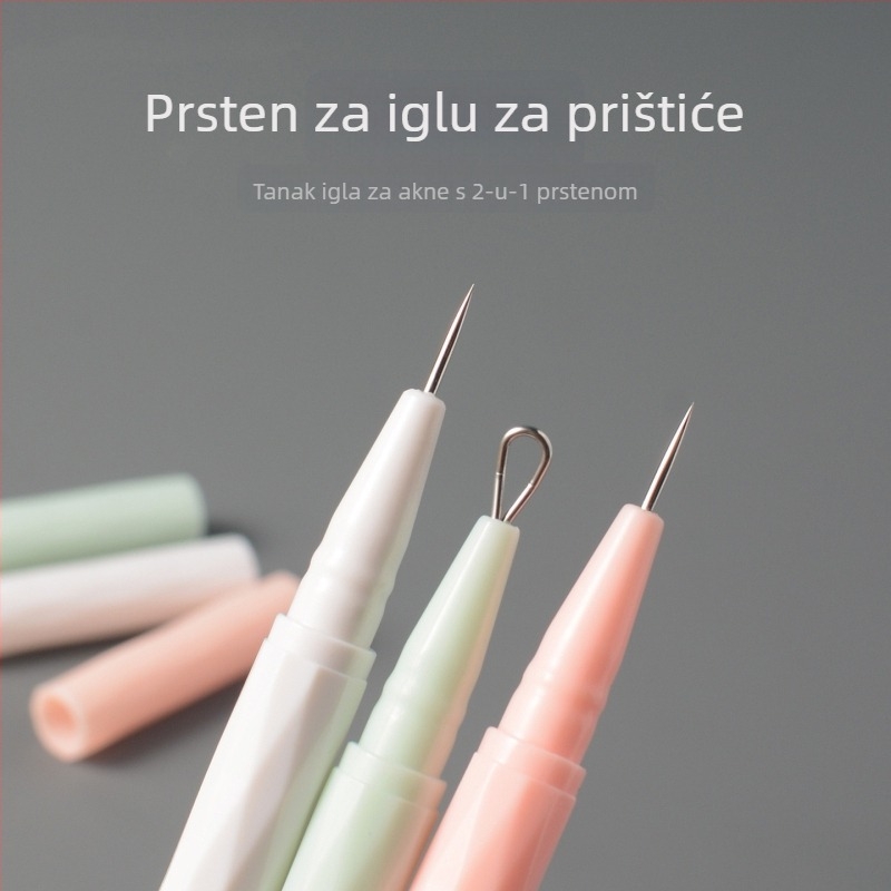 VEEJAGA Alat od nehrđajućeg čelika za ekstrakciju akni za uklanjanje crnih točaka i prištića