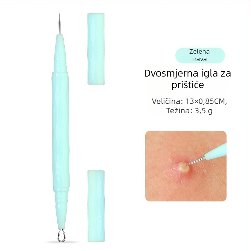 VEEJAGA Alat od nehrđajućeg čelika za ekstrakciju akni za uklanjanje crnih točaka i prištića