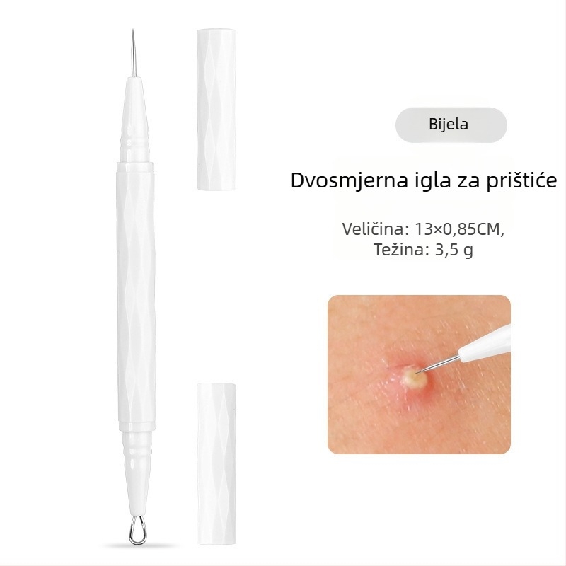 VEEJAGA Alat od nehrđajućeg čelika za ekstrakciju akni za uklanjanje crnih točaka i prištića