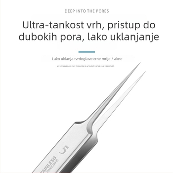 Yiliren igla za uklanjanje akni i pinceta za mitesere, No.5 klip, nehrđajući čelik