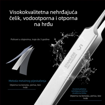 Yiliren igla za uklanjanje akni i pinceta za mitesere, No.5 klip, nehrđajući čelik