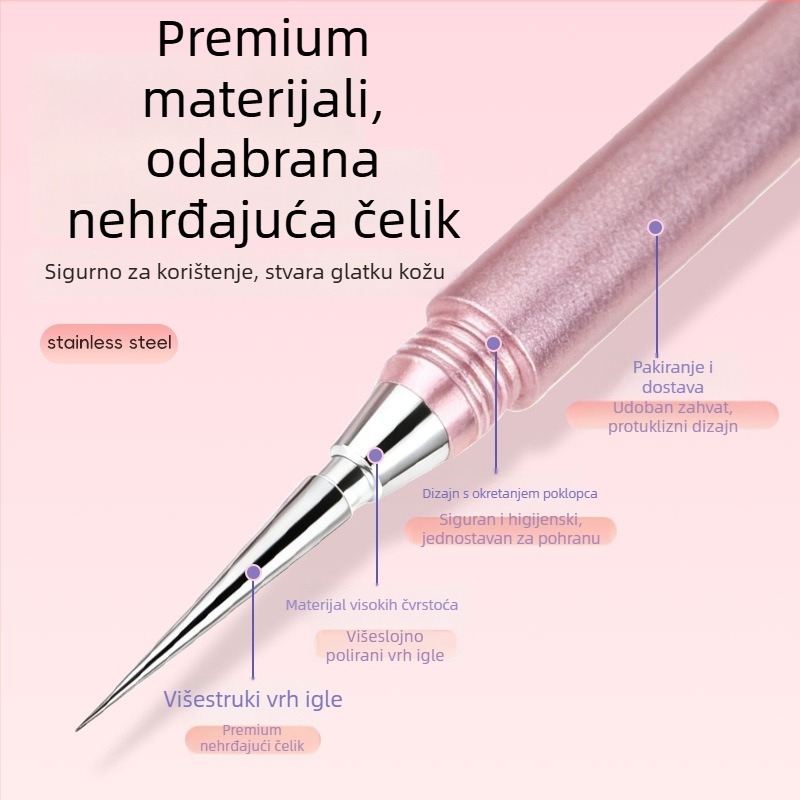 Yiliren Nehrđajući čelični alat za akne – Medicinski razred, jednokratna upotreba, izuzetno precizan alat za uklanjanje crnih točkica i prištića