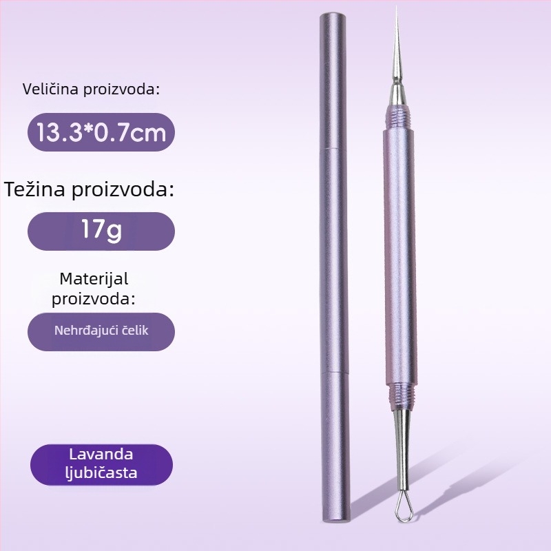 Yiliren Nehrđajući čelični alat za akne – Medicinski razred, jednokratna upotreba, izuzetno precizan alat za uklanjanje crnih točkica i prištića