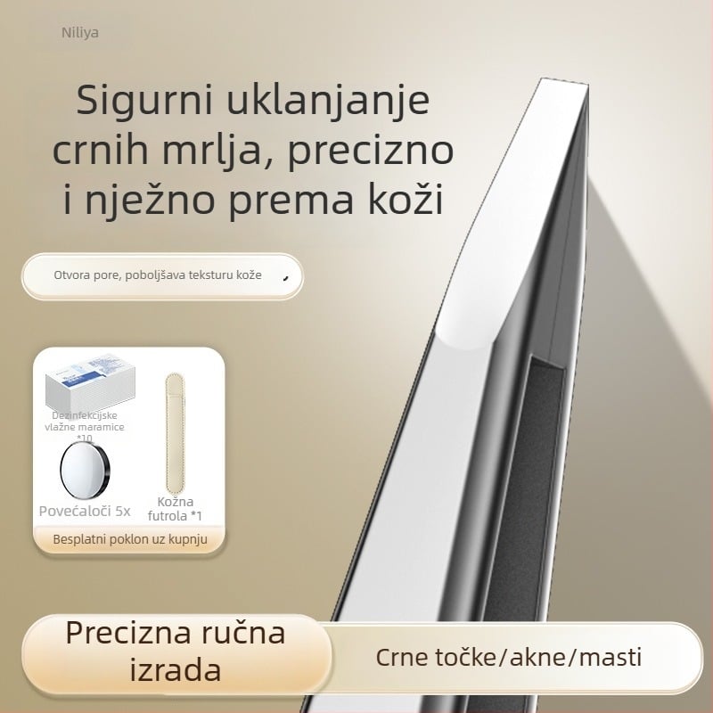 Nilia pinceta za mitesere – visoka preciznost, nehrđajući čelik, siguran alat za salon za pore i obrve