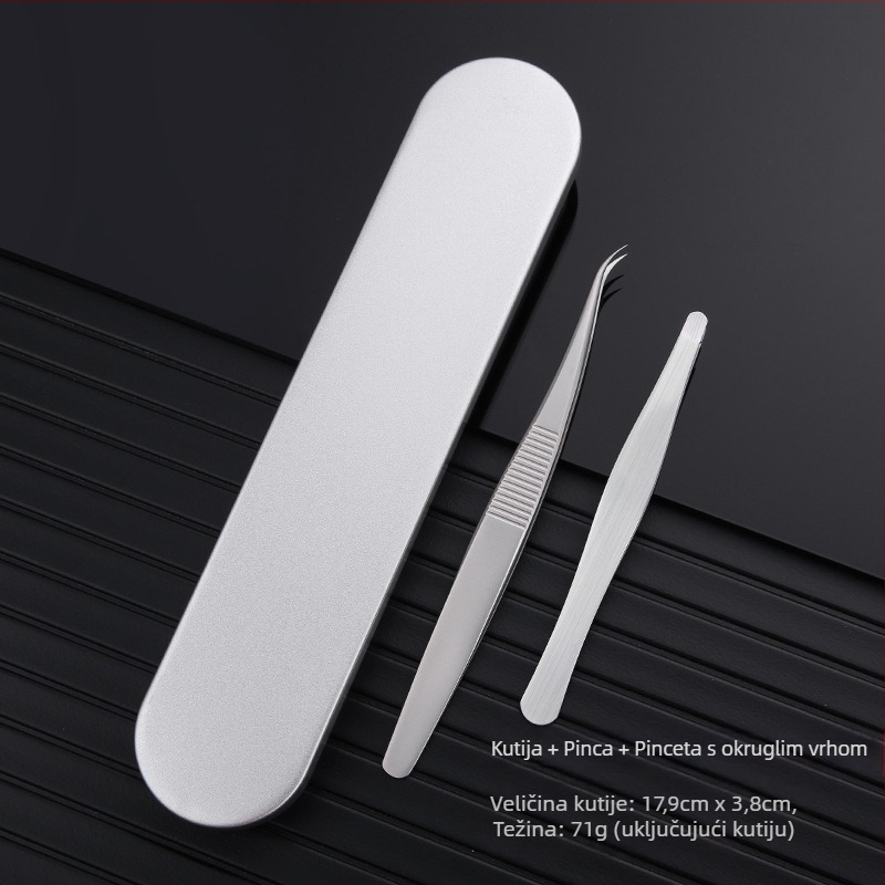 Nerđajuća čelična pinza za akne i crne točke – marka Medium Tweezers, nije uvoz, za obične korisnike