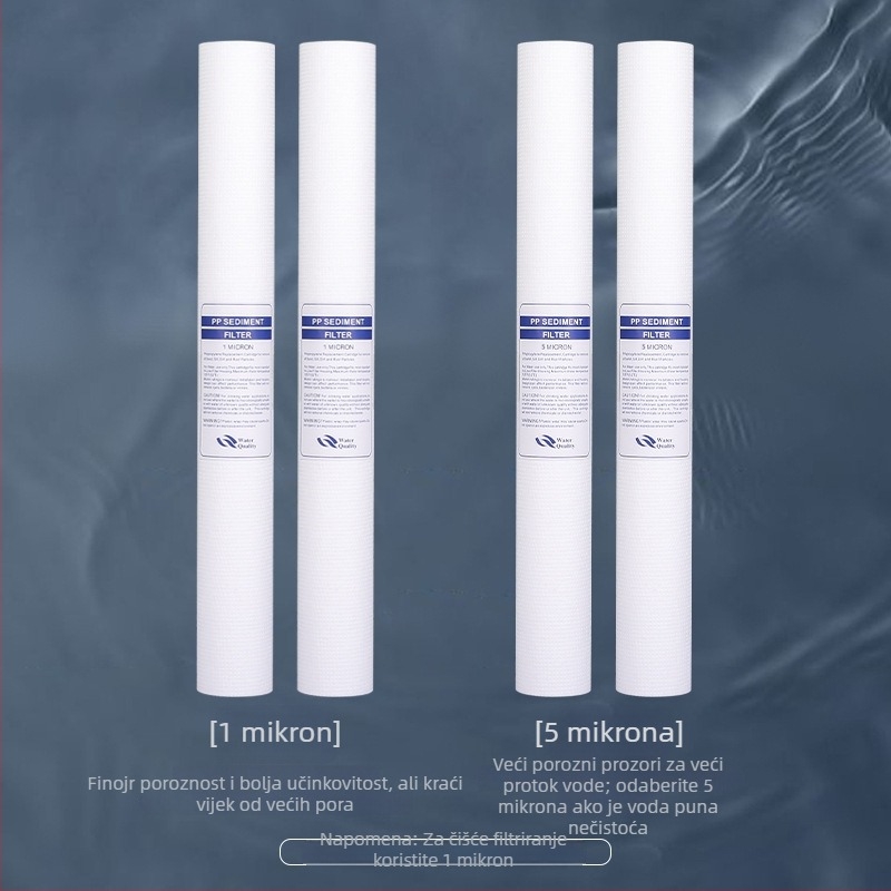 Filter element za vodeni pročišćivač – polipropilen, PP pamuk filter, prednja ugradnja, 500 L/h