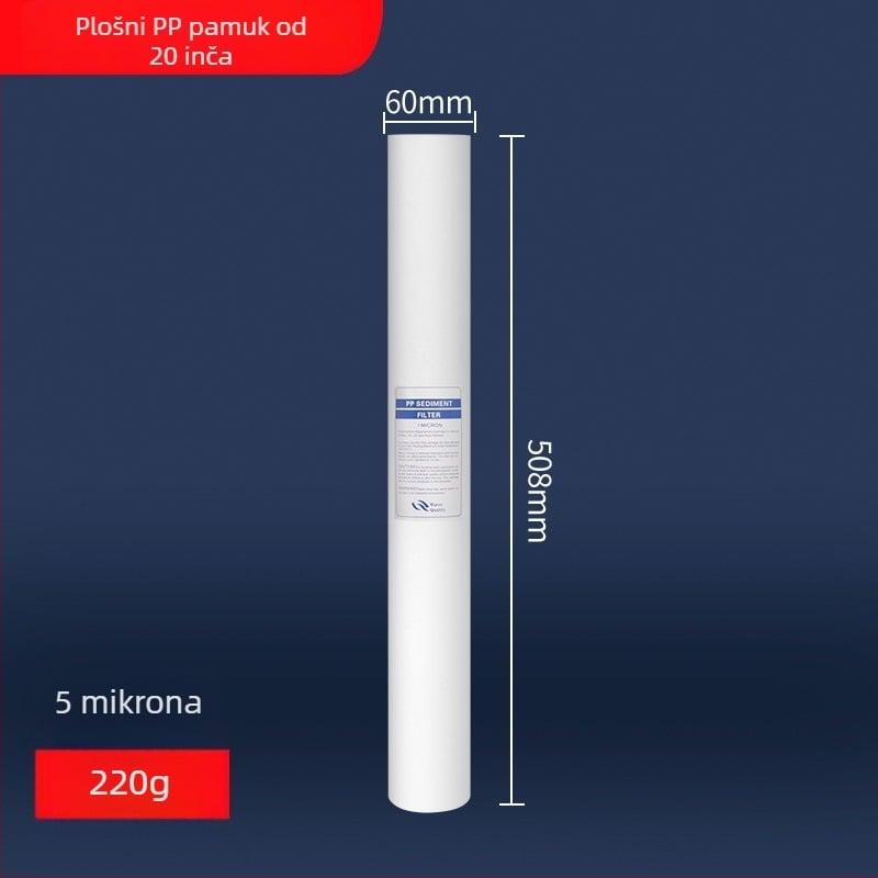 Filter element za vodeni pročišćivač – polipropilen, PP pamuk filter, prednja ugradnja, 500 L/h