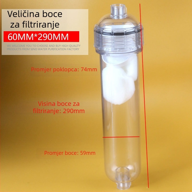 T33 Prozirno membransko kućište za DIY zamjenski filter – plastični dodatak za pročišćavanje vode u akvariju