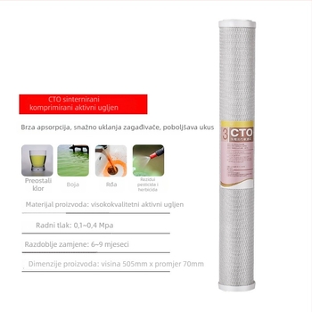 Lige CTO aktivni ugljični predfiltrator za uređaj za pročišćavanje vode — filtracijski element za komercijalnu upotrebu