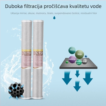 Lige CTO aktivni ugljični predfiltrator za uređaj za pročišćavanje vode — filtracijski element za komercijalnu upotrebu
