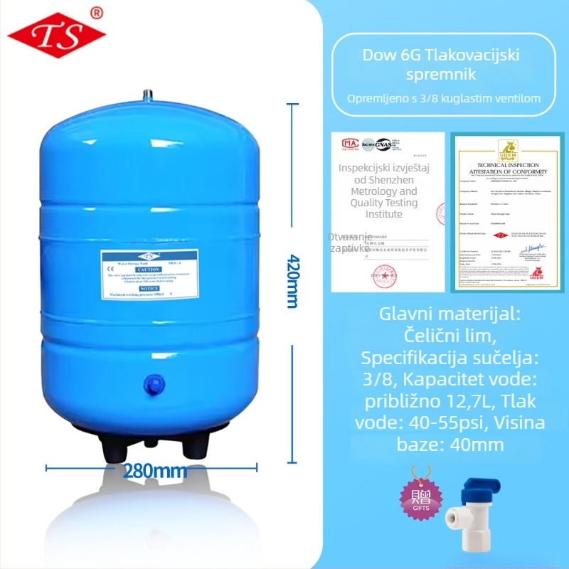 Pročišćivač vode s filtriranim elementom, Lu Yue, model 3.2G6G, dispenser za izravno piće vode