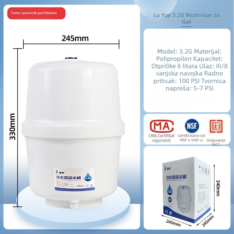 Pročišćivač vode s filtriranim elementom, Lu Yue, model 3.2G6G, dispenser za izravno piće vode