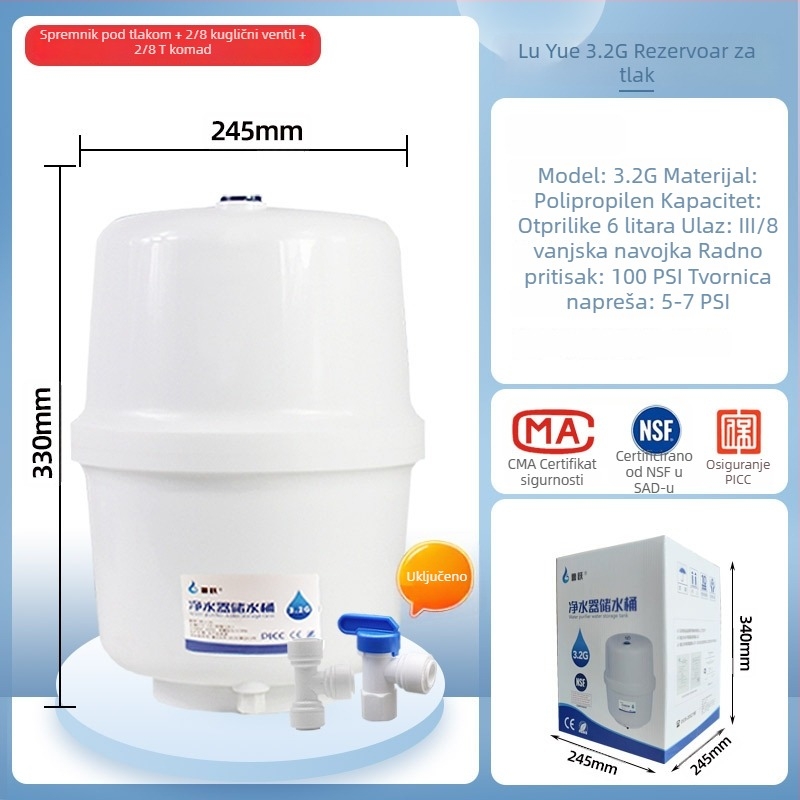 Pročišćivač vode s filtriranim elementom, Lu Yue, model 3.2G6G, dispenser za izravno piće vode