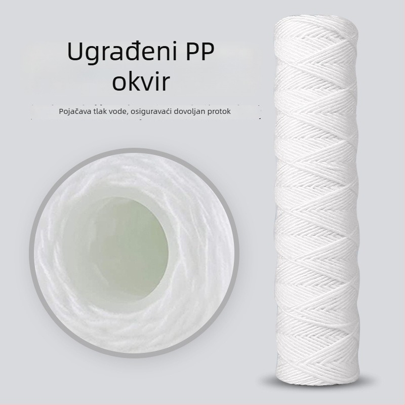 Filtracijski element namotan žicom za filtraciju vode, industrija elektroplatiranja, preciznost filtracije 1-100
