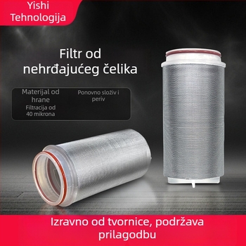 Nerđajući čelični filtrirajući element za vodeni filtrator, model MYJ-01, 40 mikrona, filtrira sediment, za unutarnji filtracijski sustav