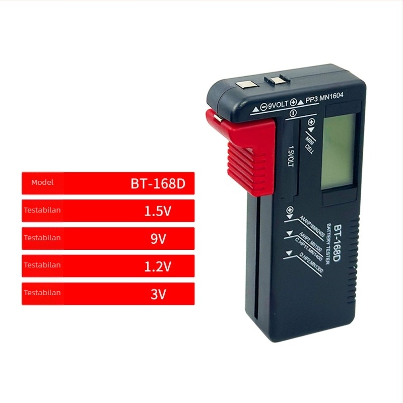 Mjerni uređaj kapaciteta baterije s detektorom napajanja i zaslonom preostalog naboja