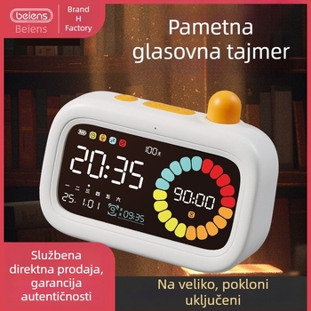 Benish Vizualni mjerač vremena za djecu, budilica za učenje, 4–6 godina, plastično kućište, upravljanje vremenom za učenje, razvoj vida, osjetila i sluha